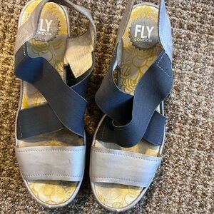 Fly London Two-Tone Sandals